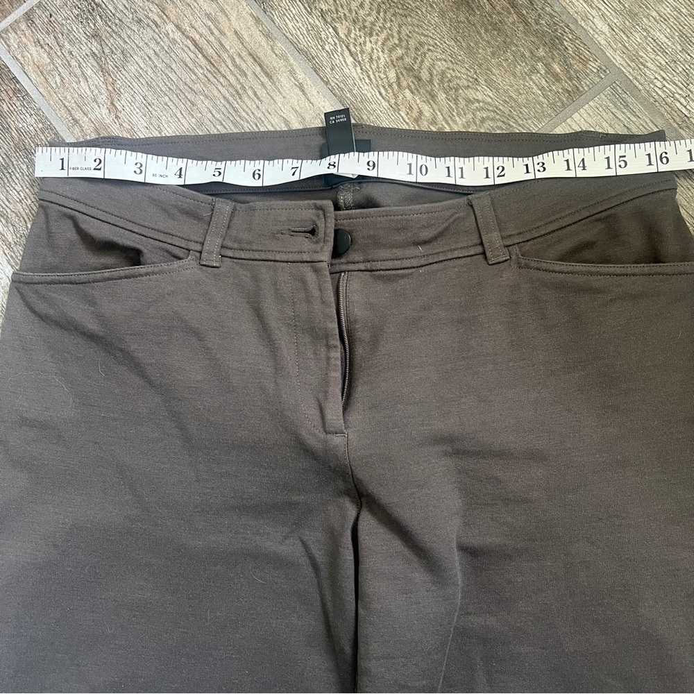 Eileen Fisher Flex Ponte Wide Trouser Pants, Women’s S, Brown - Picture 3 of 8